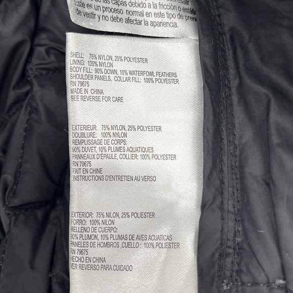 MICHAEL Kors Charcoal Grey Packable Down Fill Puffer Quilted Short Jacket Small - Picture 8 of 10